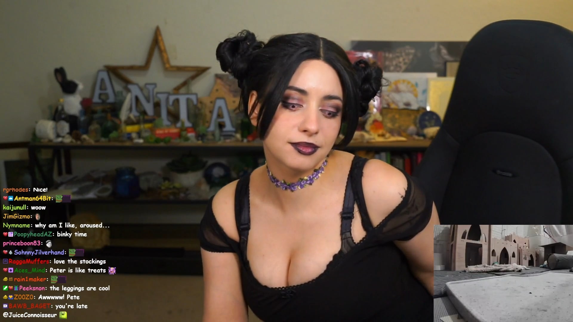 Sweet Anita Sexy Goth Big Tits Jiggle Stream Highlights Leak