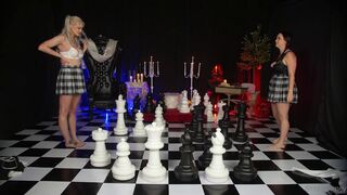 Meg Turney and Danielle DeNicola Strip Chess