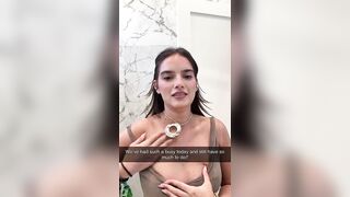Natalie Noel Instagram Entrepreneur shower nip slip