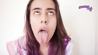 Salmakia - Just a normal ahegao and tongue action