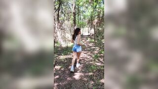 Alinity Goes Topless In Woods