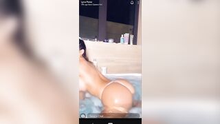 Lyna Perez Nude Bathing Show Video