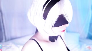 Molly Redwolf - 2B Cosplay BJ and Sex