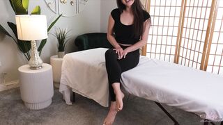 Lily's Massage Therapist Footjob