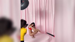 Kendall Jenner skimpy red panties