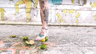 Milky Xiu - Crushing Fruit with Feet