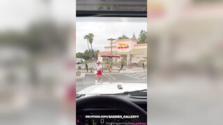 Ashley Aoky In N Out Waitress Fucked By Customer In Parking Lot