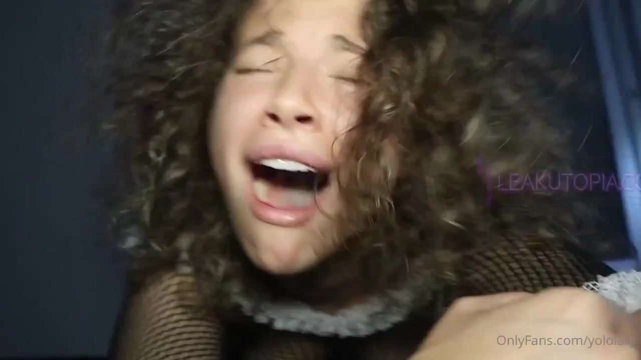 Her seductive pose in fishnets