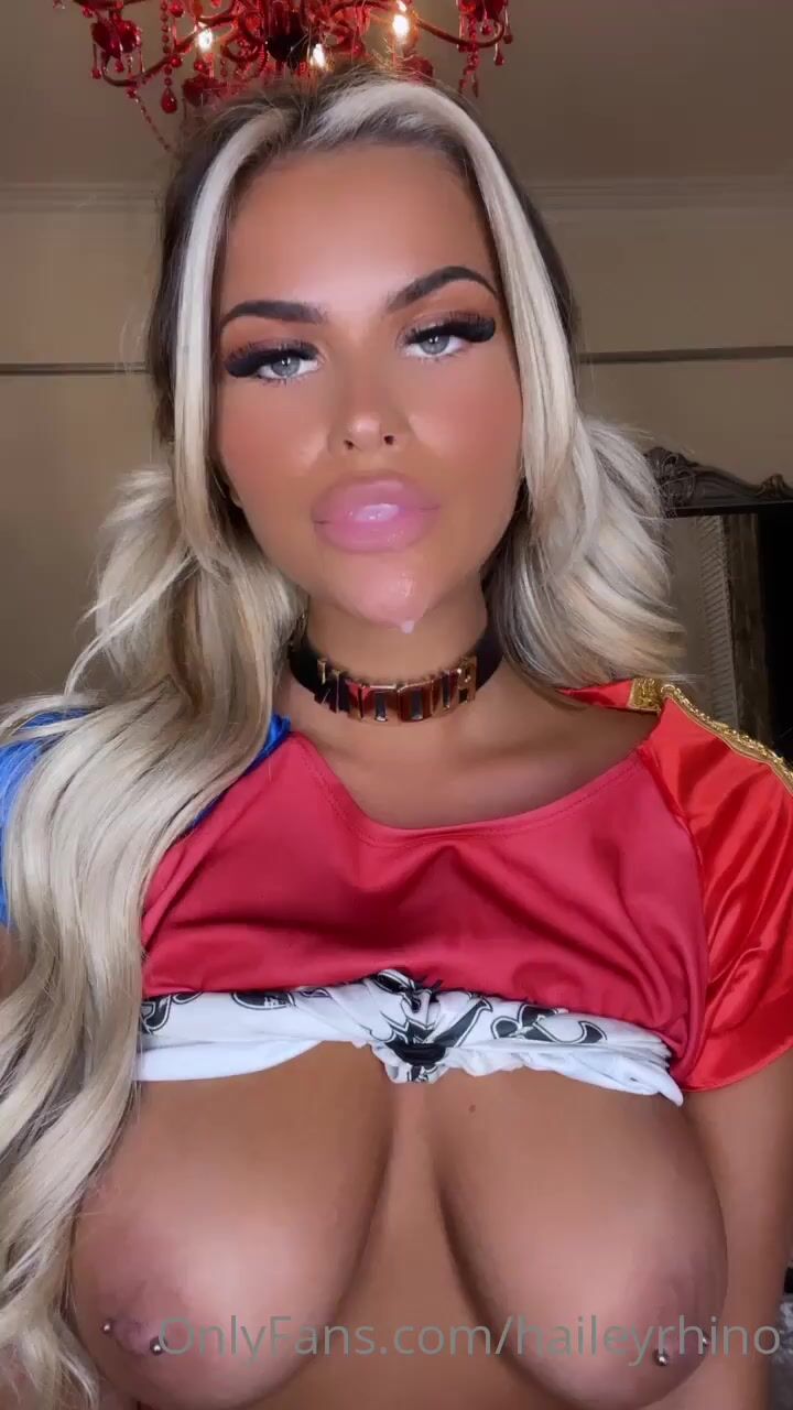 Hailey Rhino - harley quinn spitting