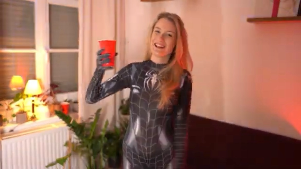 Spidey Waifu Drunk Flirting