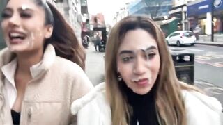 Marina Maya and Artemis Carmona London Cumwalk