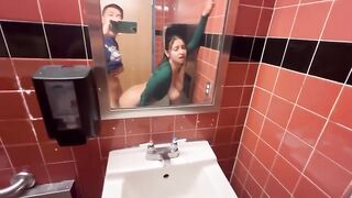 Hailey Rose Creampie my step sister in Whole Foods public bathroom