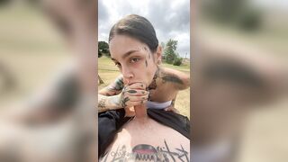 Taylor White Outdoor Forest Blowjob