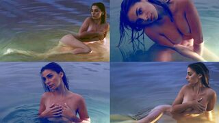 Irina Sivalnaya posing naked in water