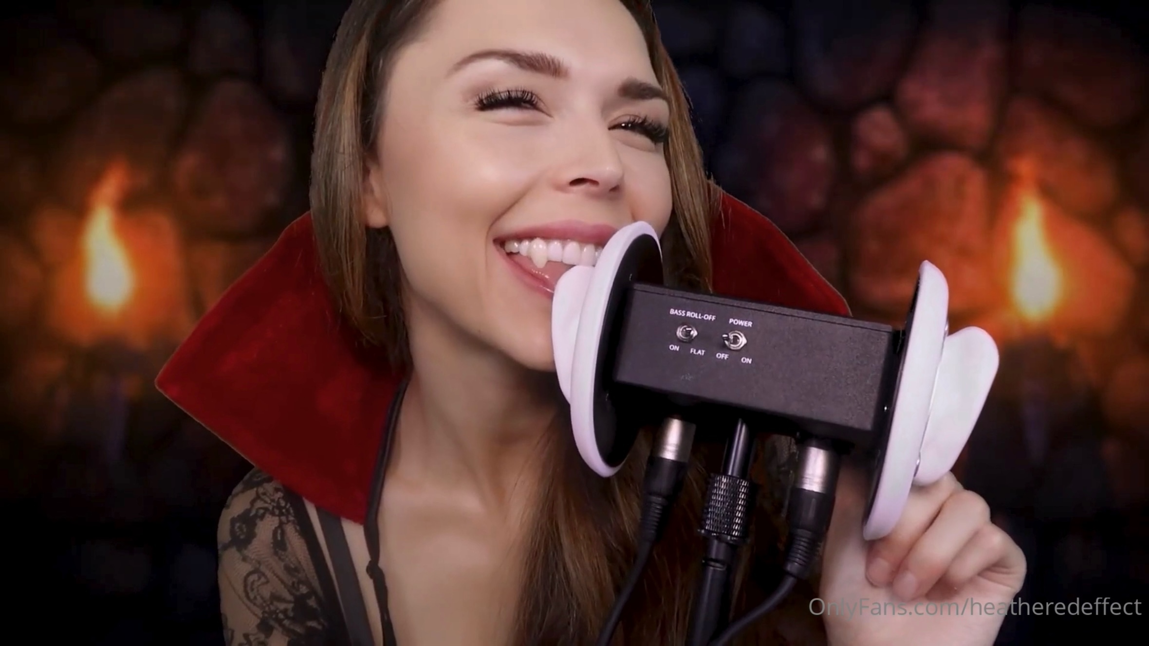 Seductive Vampiress Eating Ears