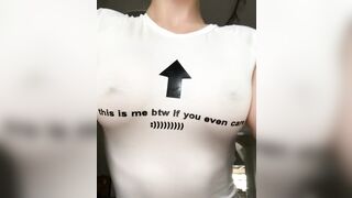 Amanda Cerny - Tight Shirts See Through Boobs & Nipples