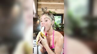 Sara Jean Underwood Banana Blowjob OnlyFans