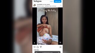 Angelysc - IG trend big breastfeed fake bb