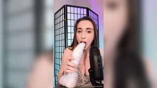 Christina Khalil Dildo Sucking