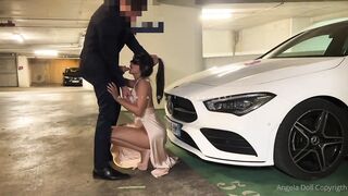 Angela doll - car park fuck in a dress