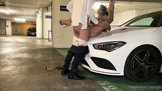 Angela doll - car park fuck in a dress