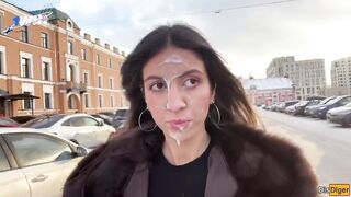 Stranger cumwalk for money