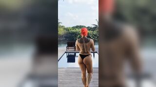 Olly Esse   topless tease