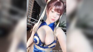 ALINA BECKER CHUN LI BOUNCES TITS IN YOUR FACE