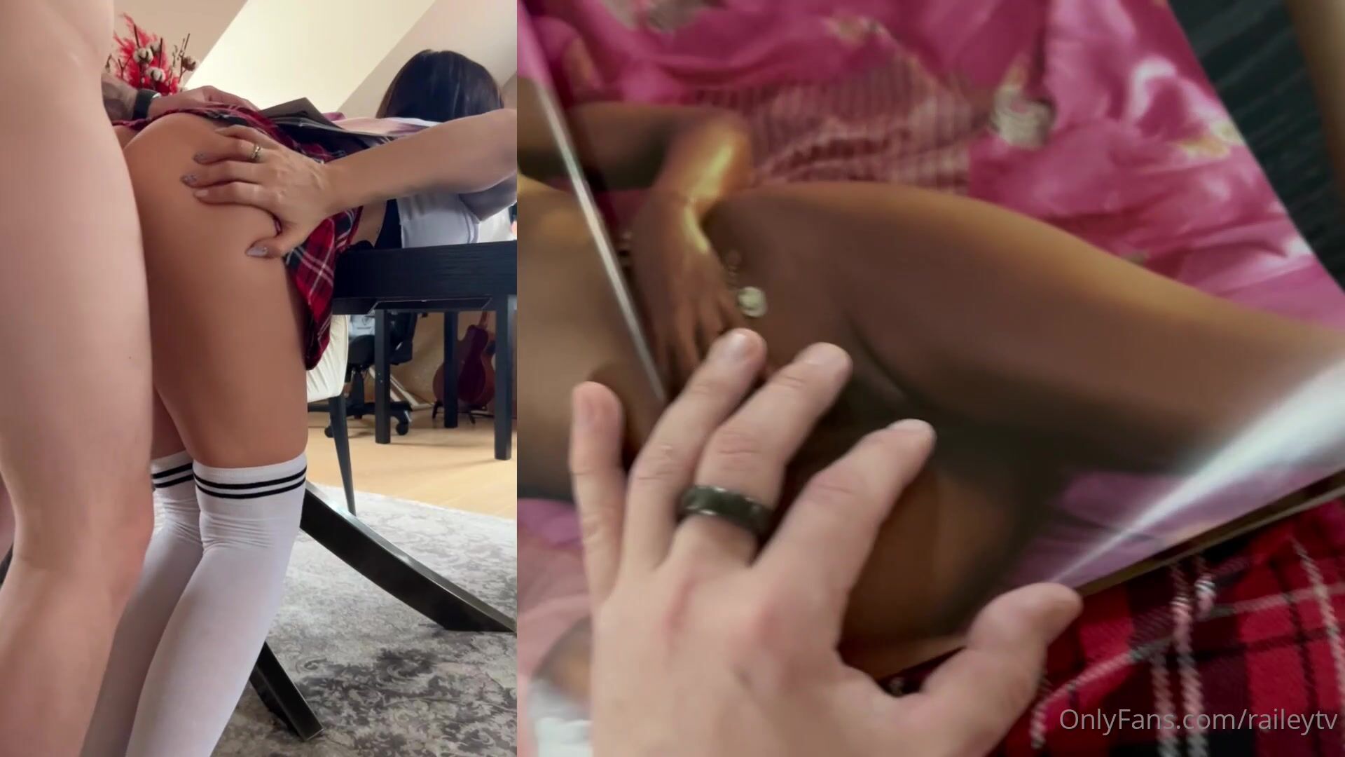 Raily Diesel in a passionate embrace