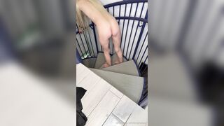 Krcphotos stairway masturbation