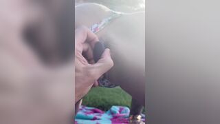 Christie Brimberry (Gas Monkey) - Letting Him Play With My Buttplug Outdoor (Short)