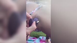 Christie Brimberry (Gas Monkey) - Letting Him Play With My Buttplug Outdoor (Short)