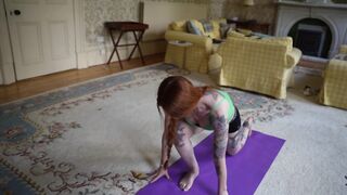 WeeJulieTots doing yoga