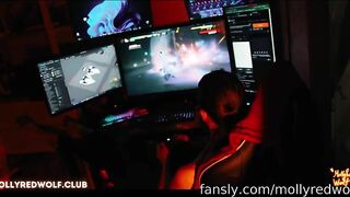 Lusty Succubus stripped a gamer of his Virginity