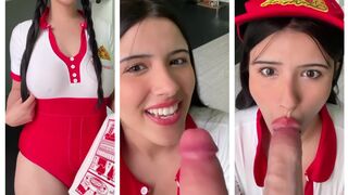 Strawberrytabby bj pizza delivery girl