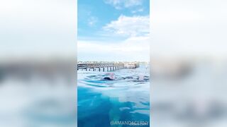 Amanda Cerny Naked Skinny Dip With Butt Crack