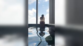 Amanda Cerny Naked Apartment pool panorama view