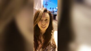 Nicole Niagara Solo TikTok amateur naked in front of strangers and touching herself -