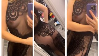 Amanda Cerny transparent dress