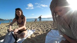 Becca & Hafu - Sexy Bikini Beach Videos (Video 2)