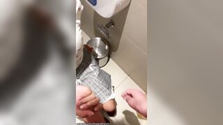 THAIANDFRENCH 18 years old Asian girl sucked my in public restroom, HUGE cumshot