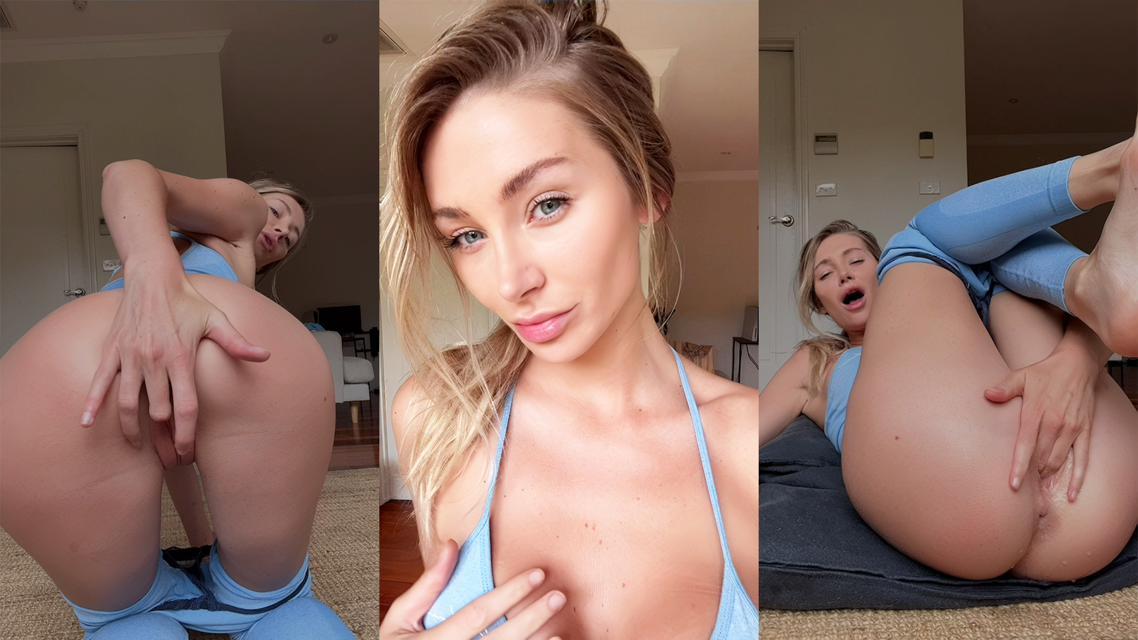 Cara Caru gets a squirting creamy orgasm with a dildo