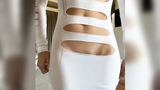 Christina Khalil Naked Black vs White