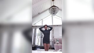 Lindsey Pelas hot dress striptease