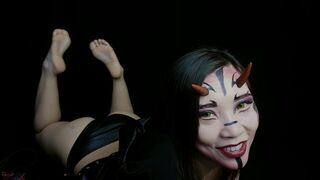 Aiko Moe - Demon dom JOI Mouth and FEETCEI