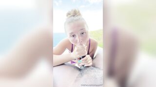 AMYYYY007 SLOPPY BLOWJOB WITH A VIEW