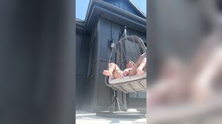 txreemarie / ree marie outdoor squirt in swing