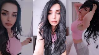 Panther-A paused her workout for a Web Cam