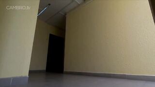 Blond Russian Girl Hula Hoops in Public