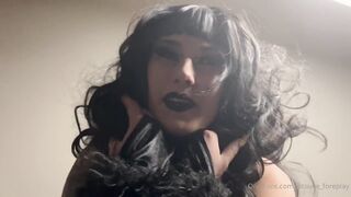 Kitsune foreplay your sexy goth gf chases you with her gassy butt femdom face farts h